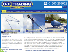 Tablet Screenshot of cjtowercranes.com
